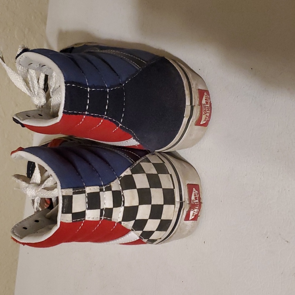 Vans Sk8-Hi Colorblock Checkerboard - Picture 4 of 9